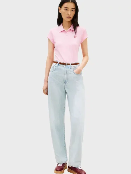 Поло Tommy Hilfiger розовое