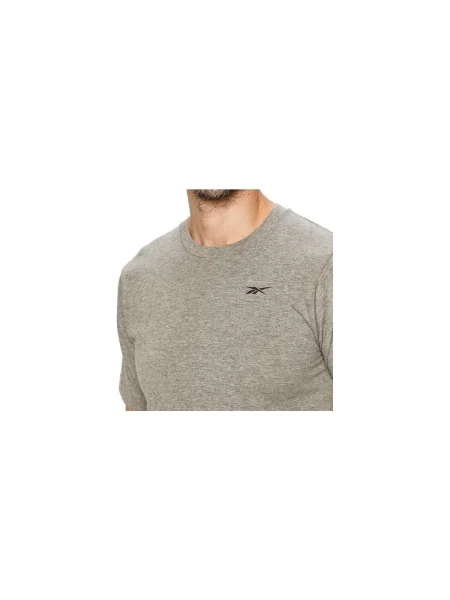 Tricou Reebok Sport cu decolteu în U bej