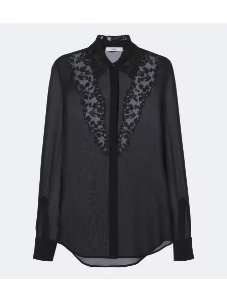 Cămașă Fendi de mătase negru