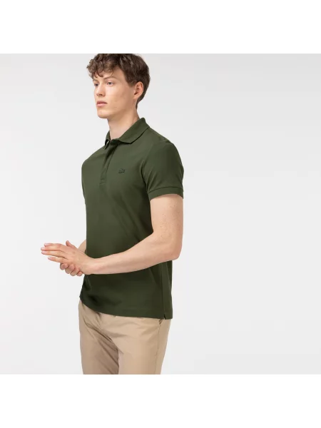Поло Lacoste зеленое