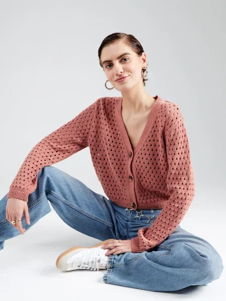ABOUT YOU Geacă tricotată Cecile pitaya roz