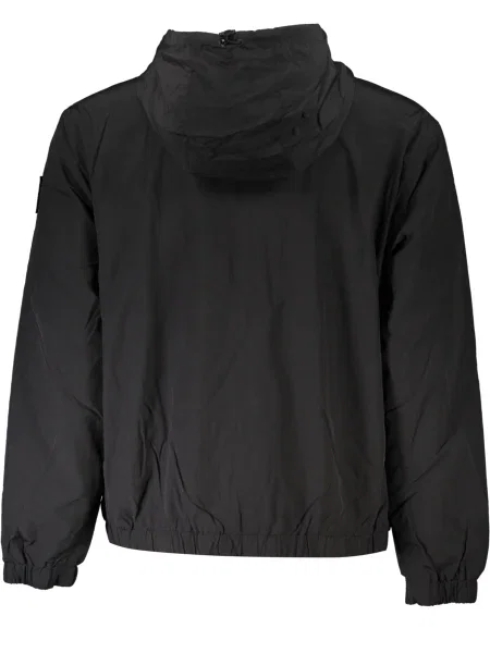 Bunda Calvin Klein Jeans s dlouhými rukávy s autogramem černá