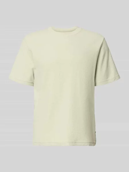 T-shirt z okrągłym dekoltem model ODIN' Samsoe Samsoe beżowa