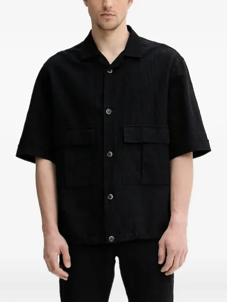 Къс риза Barena черно