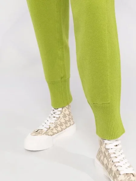 Pantaloni de jogging Alberta Ferretti tricotate verde
