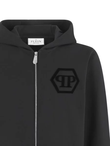 Hanorac cu glugă Philipp Plein cu autograf negru