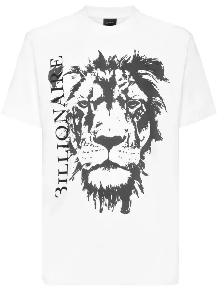 Tricou Billionaire cu imagine alb