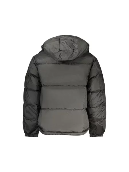 Kurtka jeansowa Tommy Jeans z kapturem z długim rękawem czarna