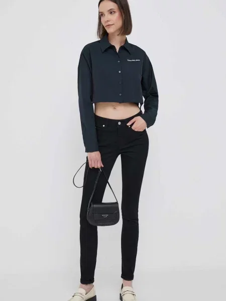 Kavbojke Calvin Klein Jeans črna
