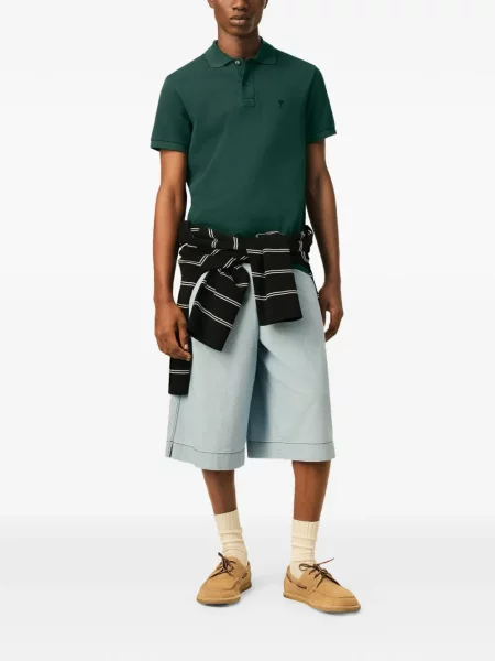 Tricou polo Ami Paris verde