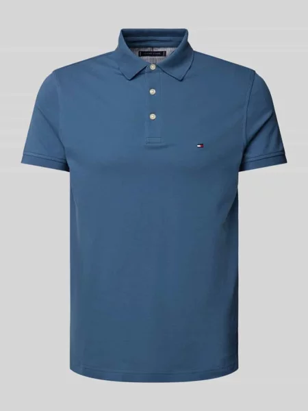 Tommy Hilfiger polo granatowy wzorzysty niebieska