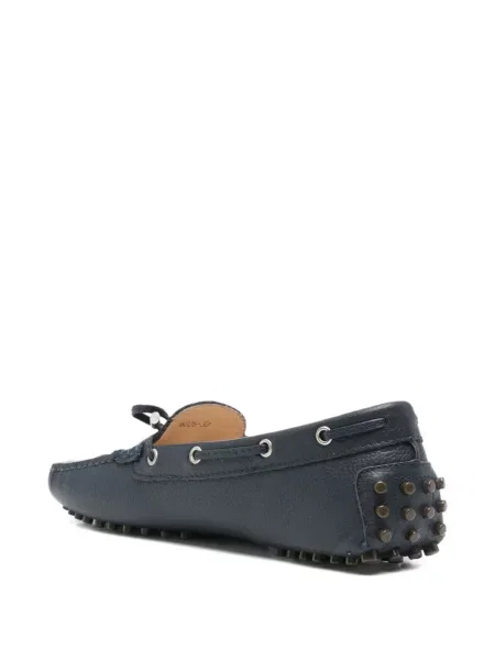 Pantofi loafer Sergio Moretti Firenze cu funde albastru