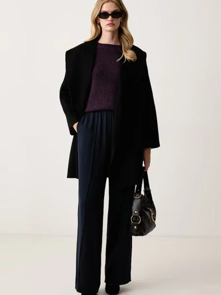 BOSS pantaloni pentru femei din vâscoză
