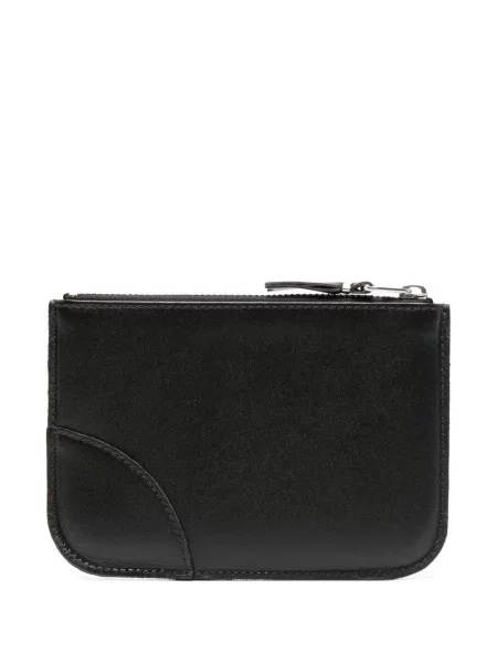 Iš natūralios odos piniginė Comme Des Garçons Wallet juoda