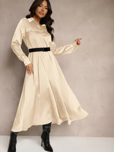 Rochie Vaminay bej