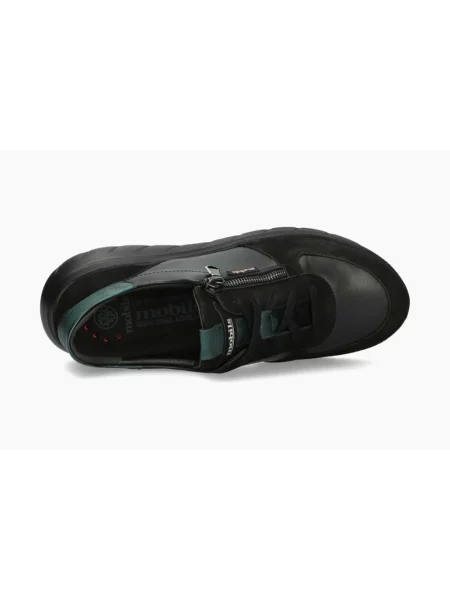 Sneakersy Mephisto sznurowane skórzane czarne