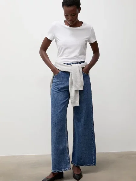 Answear.LAB blugi wide leg pentru femei