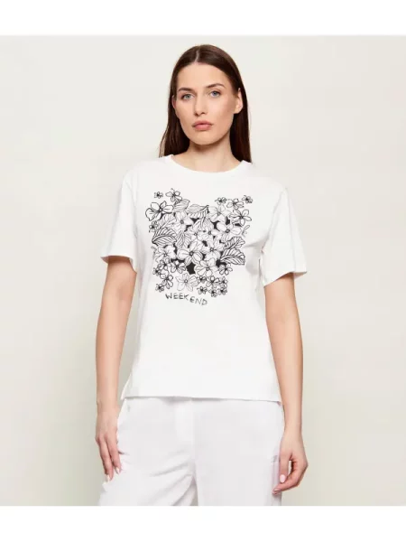 Weekend MaxMara Tricou WKDBORA | Relaxed fit alb