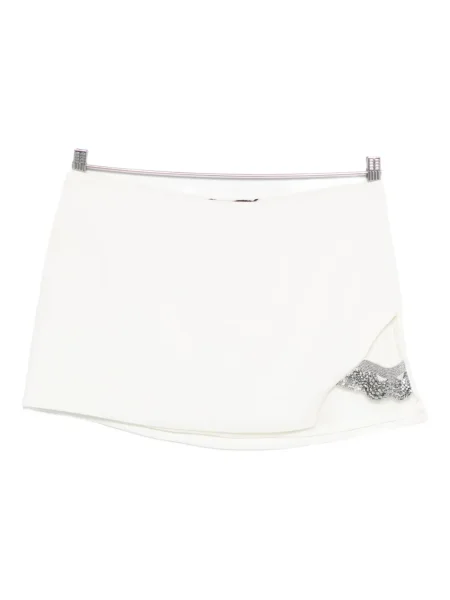 Mała mały spódnica mini .amen. z koralikami biała