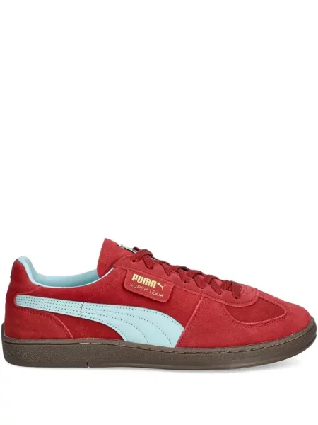 Sneakerși Puma Suede din piele de căprioară roșu