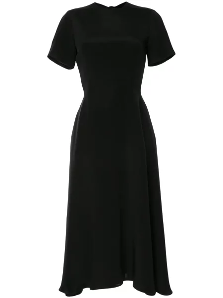 Rochie midi Macgraw cu funde până la genunchi de costum negru