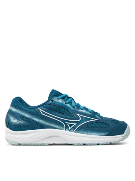 Кросівки тенісні Mizuno Break Shot 4 AC moroccan blue / white / blue glow білі