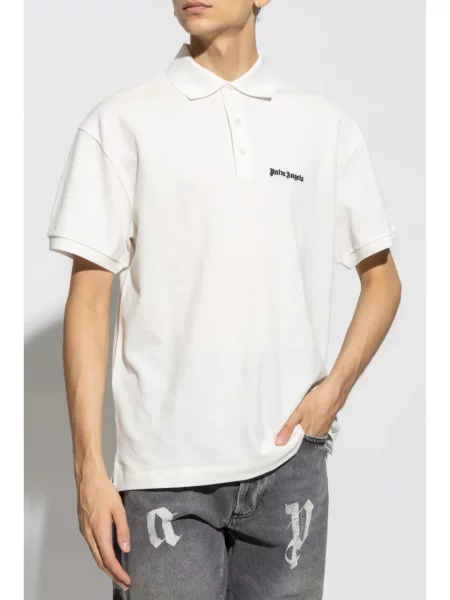 Polo Palm Angels με κέντημα λευκό