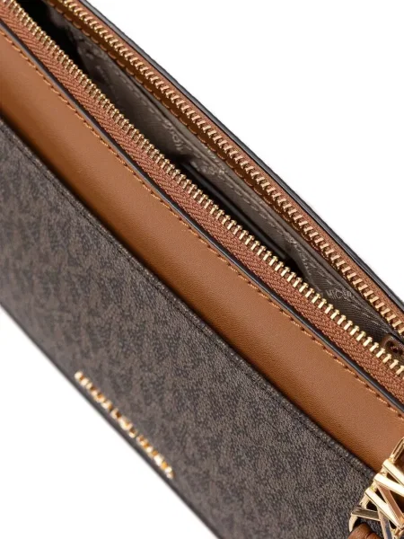 Pantaloni Michael Michael Kors din piele cu imagine cu model leopard roz