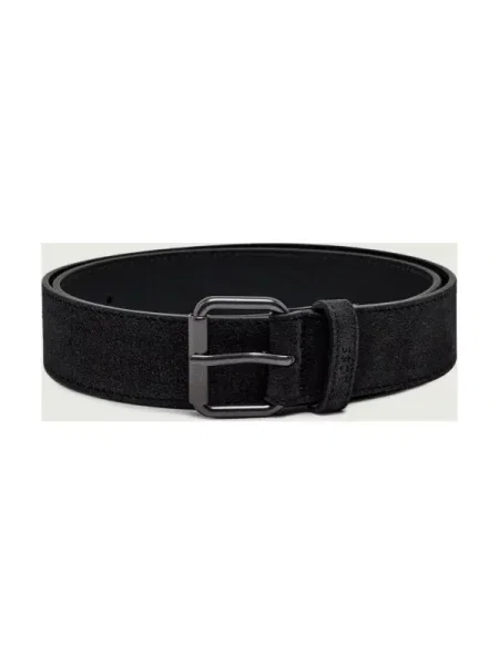 BOSS BLACK Curea | piele întoarsă negru