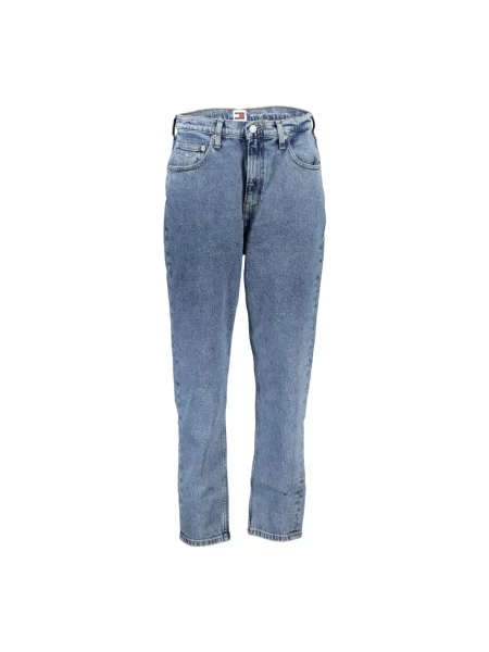 Zwężane dżinsy Tommy Hilfiger Mom zwężany niebieski