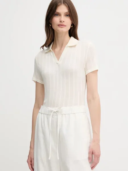 Polo tričko Calvin Klein Jeans béžová