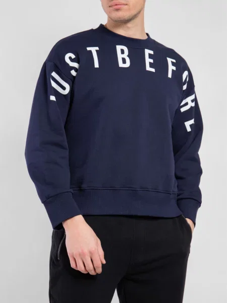 Світшот Just Before синій