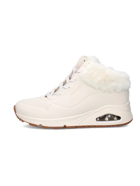 Členkové topánky Skechers béžová