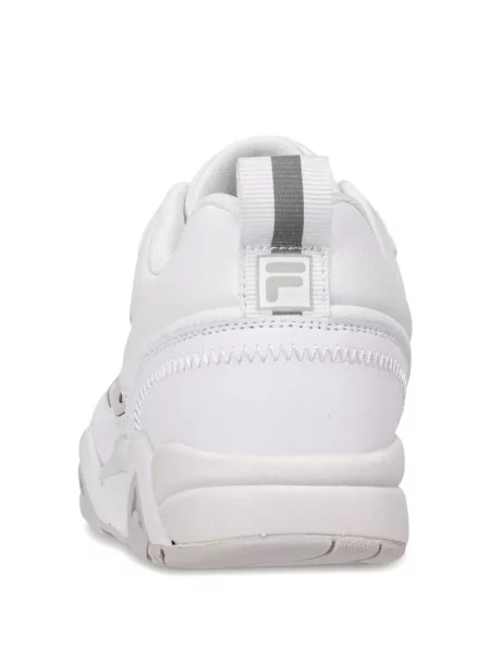 Top Fila din piele alb