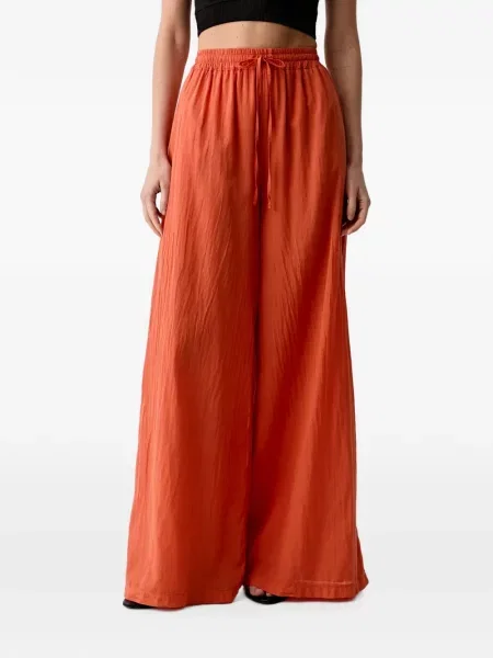 Pantaloni Vicolo cu cordon portocaliu