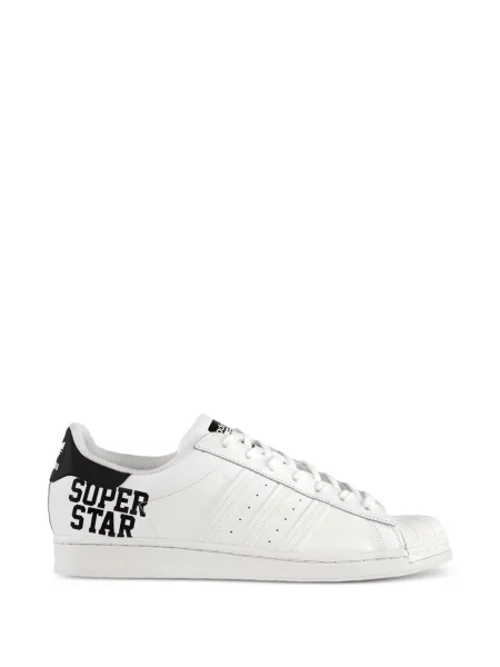 Sneakerși Adidas Superstar cu șireturi din dantelă negru