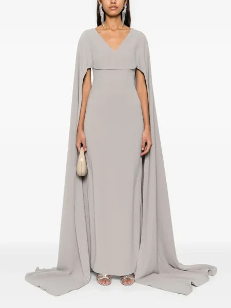 Rochie maxi Solace London de costum gri