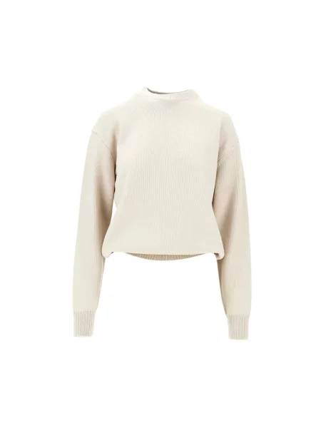 Sweter Jacquemus wełniany beżowy