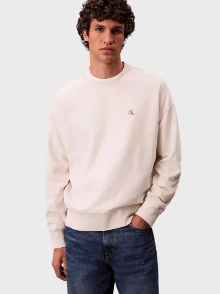 Махровый свитшот Calvin Klein Jeans белый
