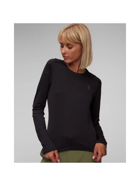 T-shirt On Performance Long Sleeve Tee Black/ Eclipse XS czarna