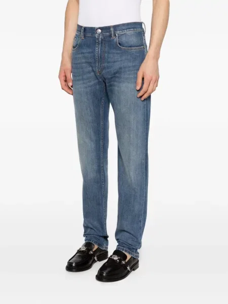 Blugi Versace cu 5 buzunare albastru