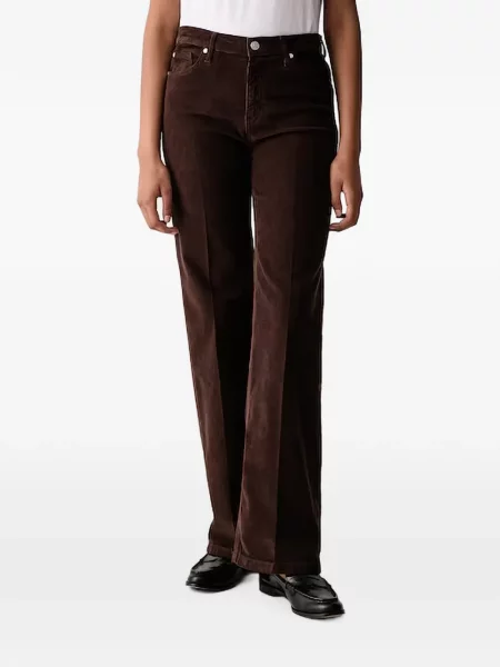 Pantaloni Joop! de catifea cord evazate maro