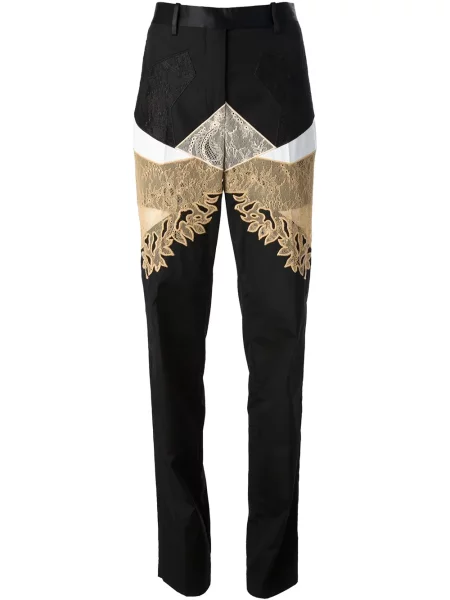 Pantaloni Givenchy din dantelă negru