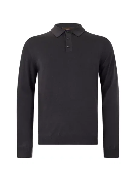 Lung tricou polo Slowear gri