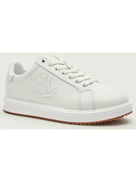 LAUREN RALPH LAUREN Teniși din piele AINSLEY alb