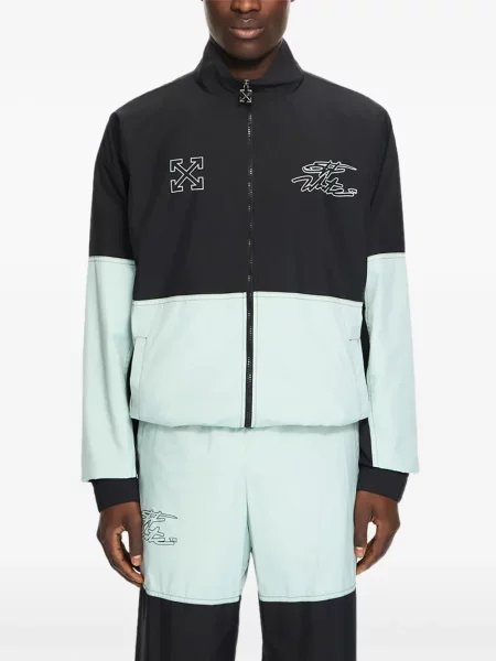 Geacă Off-white cu autograf alb