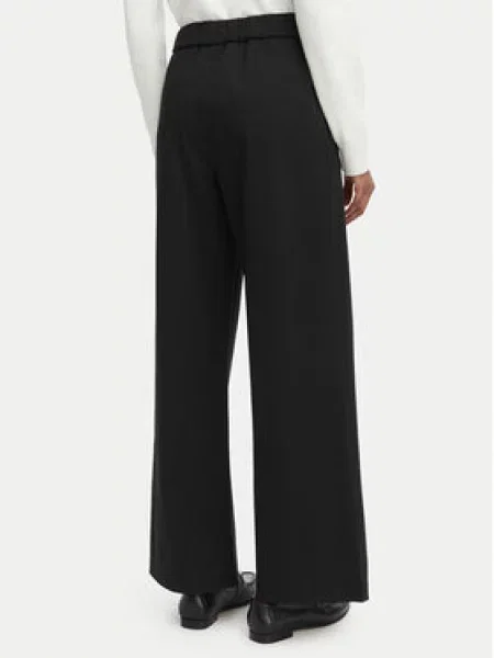 Kalhoty z materiálu Calvin Klein černé