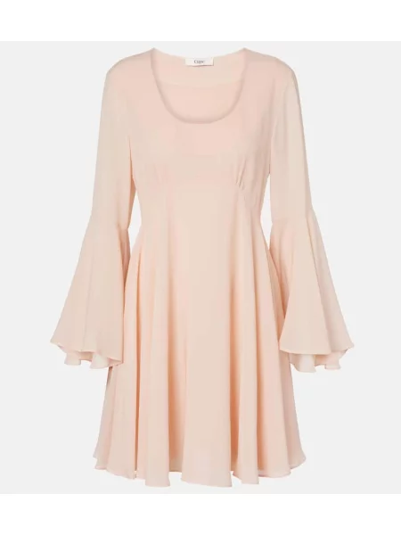 Rochie Chloé de mătase roz