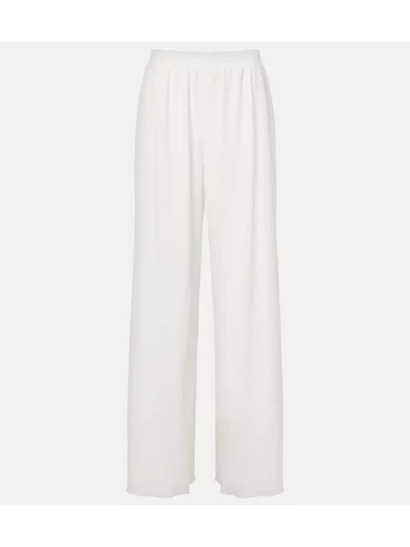 Pantaloni Jade Swim cu talie înaltă alb