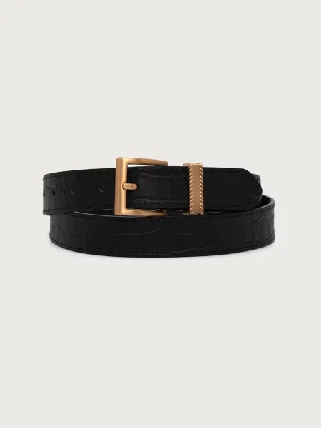 Tommy Hilfiger curea pentru bărbați din piele negru